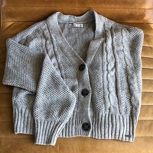 Knit button up sweater